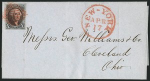 Sale 1115, Lot 2053, 10c 1847 Issue, On-Cover (Scott 2)