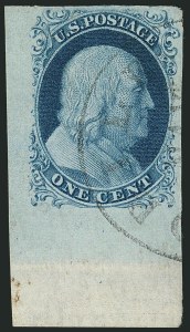 Sale 1115, Lot 2059, 1c 1851-56 Issue (Scott 6-8)