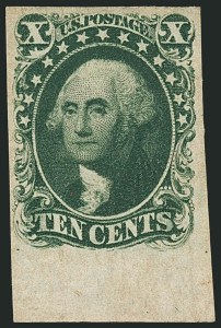 Sale 1115, Lot 2111, 10c 1851-56 Issue (Scott 13-14)