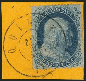 Sale 1115, Lot 2160, 1c 1857-60 Issue (Scott 18-21)