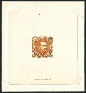 Sale 1116, Lot 3022, Essays, Proofs and Specimens, 1869 Pictorial Issue