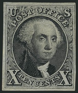 Sale 1116, Lot 3093, 1847 Issue and 1875 Reproduction (Scott 1-4), 10c Black, Reproduction (4) Sale 1116, Lot 3093, 1847 Issue and 1875 Reproduction (Scott 1-4)