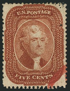 Sale 1116, Lot 3126, 1857-60 Issue and 1875 Reprints (Scott 18-41)