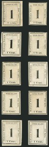 Sale 1116, Lot 3658, Hawaii: 1853 Kamehameha thru Numeral Issues
