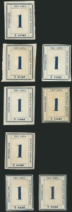 Sale 1116, Lot 3664, Hawaii: 1853 Kamehameha thru Numeral Issues