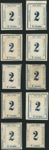 Sale 1116, Lot 3667, Hawaii: 1853 Kamehameha thru Numeral Issues