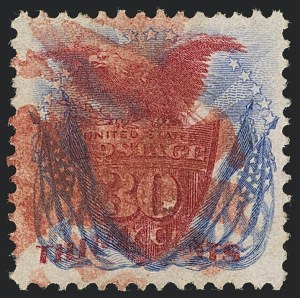 Sale 1118, Lot 103, 30c 1869 Pictorial Issue Stamps (Scott 121)