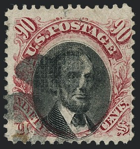 Sale 1118, Lot 122, 90c 1869 Pictorial Issue Stamps (Scott 122)