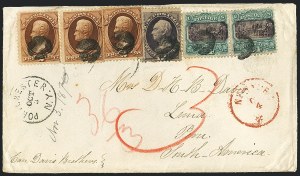 Sale 1118, Lot 140, 1869 Pictorial Issue Covers