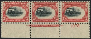 Sale 1118, Lot 193, 1901 Pan-American Issue Stamps