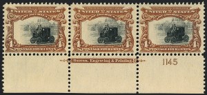Sale 1118, Lot 196, 1901 Pan-American Issue Stamps