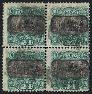 Sale 1118, Lot 90, 24c 1869 Pictorial Issue Stamps (Scott 120)
