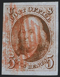 Sale Number 1120, Lot Number 1039, 1847 Issue (Scott 1-2) Sale Number 1120, Lot Number 1039, 1847 Issue (Scott 1-2)