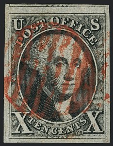 Sale Number 1120, Lot Number 1062, 1847 Issue (Scott 1-2) Sale Number 1120, Lot Number 1062, 1847 Issue (Scott 1-2)