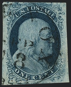 Sale 1120, Lot 1087, 1c 1851-56 Issue (Scott 5-9)