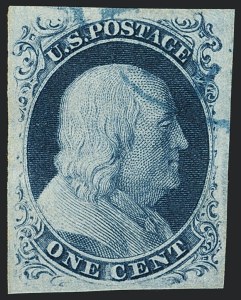 Sale Number 1120, Lot Number 1094, 1c 1851-56 Issue (Scott 5-9)