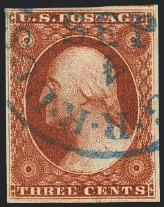 Sale 1120, Lot 1109, 3c 1851-56 Issue (Scott 10-11A)