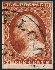 Sale 1120, Lot 1115, 3c 1851-56 Issue (Scott 10-11A)