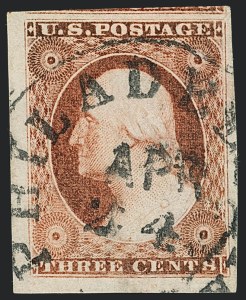 Sale 1120, Lot 1125, 3c 1851-56 Issue (Scott 10-11A)
