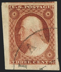 Sale Number 1120, Lot Number 1134, 3c 1851-56 Issue (Scott 10-11A) Sale Number 1120, Lot Number 1134, 3c 1851-56 Issue (Scott 10-11A)