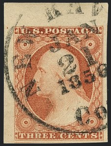 Sale Number 1120, Lot Number 1135, 3c 1851-56 Issue (Scott 10-11A) Sale Number 1120, Lot Number 1135, 3c 1851-56 Issue (Scott 10-11A)