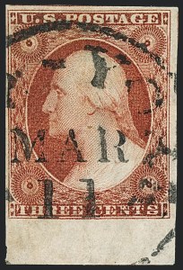 Sale 1120, Lot 1148, 3c 1851-56 Issue (Scott 10-11A)