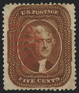 Sale Number 1120, Lot Number 1207, 5c-90c 1857-60 Issue (Scott 27-39) Sale Number 1120, Lot Number 1207, 5c-90c 1857-60 Issue (Scott 27-39)