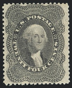 Sale 1120, Lot 1215, 5c-90c 1857-60 Issue (Scott 27-39)