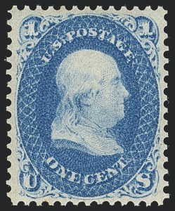 Sale Number 1120, Lot Number 1227, 1861-66 Issue (Scott 56-78) Sale Number 1120, Lot Number 1227, 1861-66 Issue (Scott 56-78)