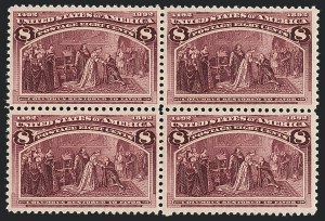 Sale 1120, Lot 1390, 1893 Columbian Issue (Scott 230-245), 8c Columbian (236) Sale 1120, Lot 1390, 1893 Columbian Issue (Scott 230-245)