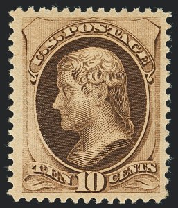 Sale 1122, Lot 100, 1879 American Bank Note Co. Issue (Scott 182-191)