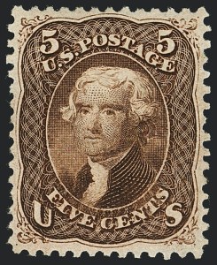 Sale 1122, Lot 36, 1861-66 Issue (Scott 63-78)