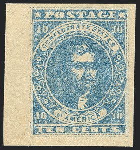 Sale 1122, Lot 38, 1861-64 Confederate States Issues (C.S.A. Scott 1-12)