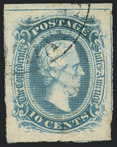 Sale 1122, Lot 43, 1861-64 Confederate States Issues (C.S.A. Scott 1-12)