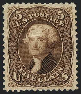 Sale Number 1122, Lot Number 60, 1875 Re-Issue of 1861-66 Issue (Scott 102-111)