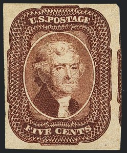Sale 1122, Lot 9, 1851-56 Issue (Scott 5-17)