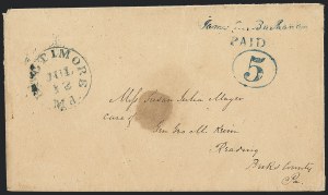 Sale 1129, Lot 306, Postmasters Provisionals