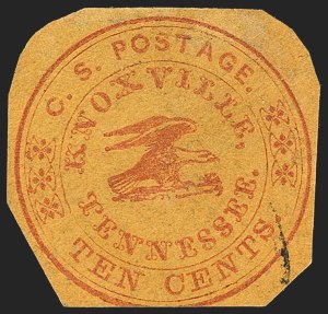 Sale 1129, Lot 494, Confederate States: Postmasters Provisionals, Athens thru Nashville