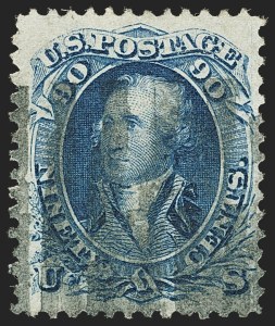 Sale 1133, Lot 133, 1867-68 Grilled Issue (Scott 79-101)