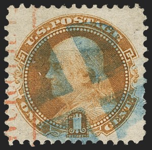 Sale 1133, Lot 155, 1c-2c 1869 Pictorial Issue, off-Cover (Scott 112-113)