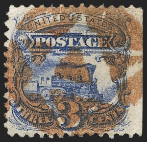 Sale 1133, Lot 175, 3c-6c 1869 Pictorial Issue, off-Cover (Scott 114-115)
