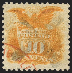 Sale Number 1133, Lot Number 189, 10c-12c 1869 Pictorial Issue, off-Cover (Scott 116-117)
