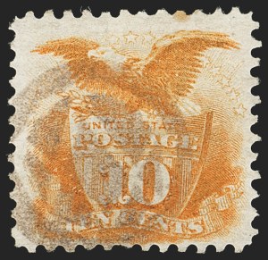 Sale 1133, Lot 196, 10c-12c 1869 Pictorial Issue, off-Cover (Scott 116-117)
