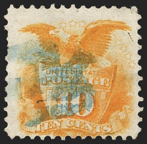 Sale 1133, Lot 199, 10c-12c 1869 Pictorial Issue, off-Cover (Scott 116-117)