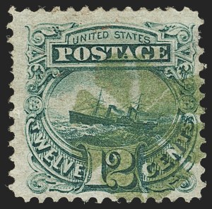 Sale 1133, Lot 209, 10c-12c 1869 Pictorial Issue, off-Cover (Scott 116-117)