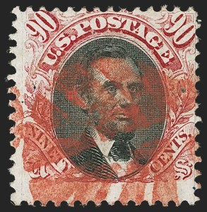 Sale 1133, Lot 281, 90c 1869 Pictorial Issue (Scott 122)