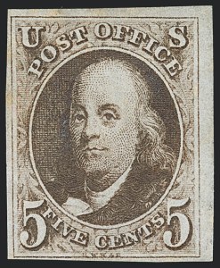 Sale 1133, Lot 3, 1847 Issue (Scott 1-1d)