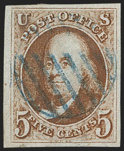 Sale 1133, Lot 30, 1847 Issue (Scott 1-1d)