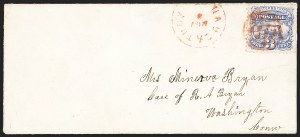 Sale 1133, Lot 301, 1c-3c 1869 Pictorial Issue Covers (Scott 112-114)