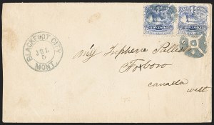 Sale 1133, Lot 306, 1c-3c 1869 Pictorial Issue Covers (Scott 112-114)